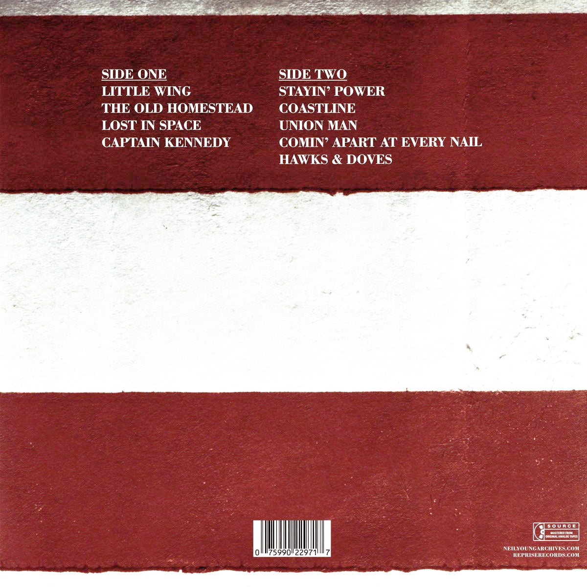 NEIL YOUNG LP Hawks & Doves (Remastered)