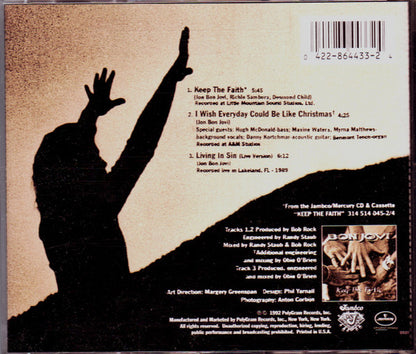 BON JOVI CD-Single Keep The Faith (Promo hole punch in bar code)