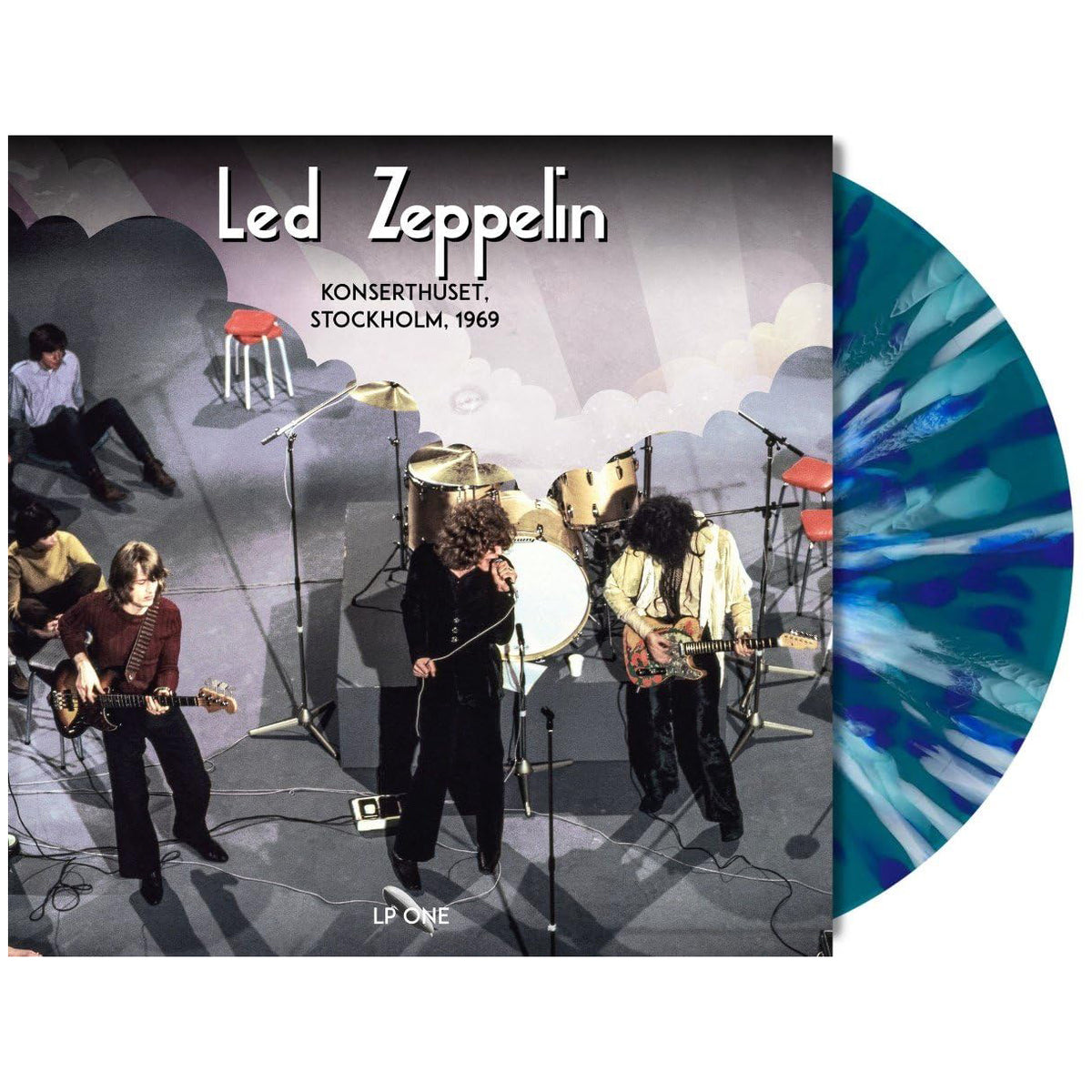 LED ZEPPELIN 4xLP BOX SET Live '69 & '73 (Blue & White Splatter Coloured Vinyls)