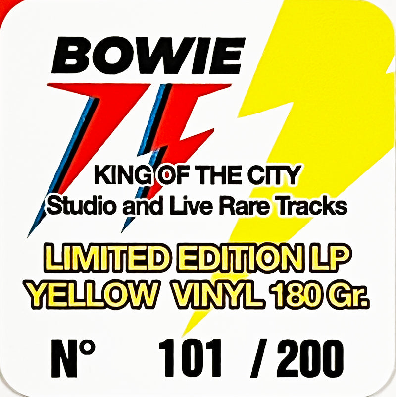 DAVID BOWIE LP King Of The City - Studio And Live Rare Tracks (Yellow Colour)