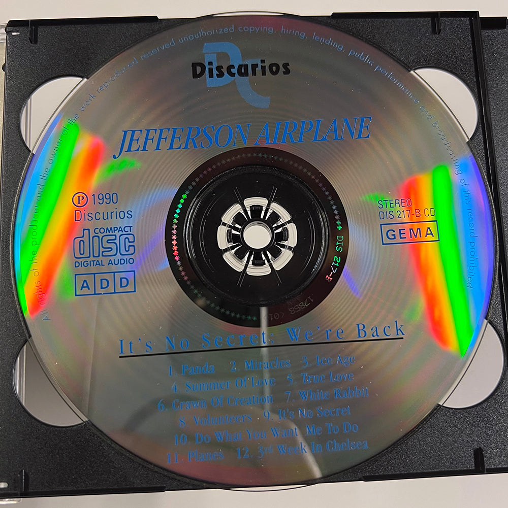 JEFFERSON AIRPLANE 2xCD It's No Secret : We're Back