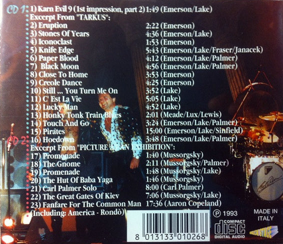 EMERSON, LAKE & PALMER 2xCD Live At The Wiltern