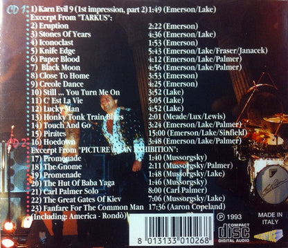 EMERSON, LAKE & PALMER 2xCD Live At The Wiltern