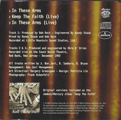 BON JOVI CD-Single In These Arms