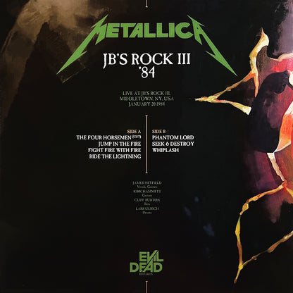 METALLICA LP+CD BOX SET JB'S Rock III '84 (Lime Green Vinyl) 200 Numbered Copies