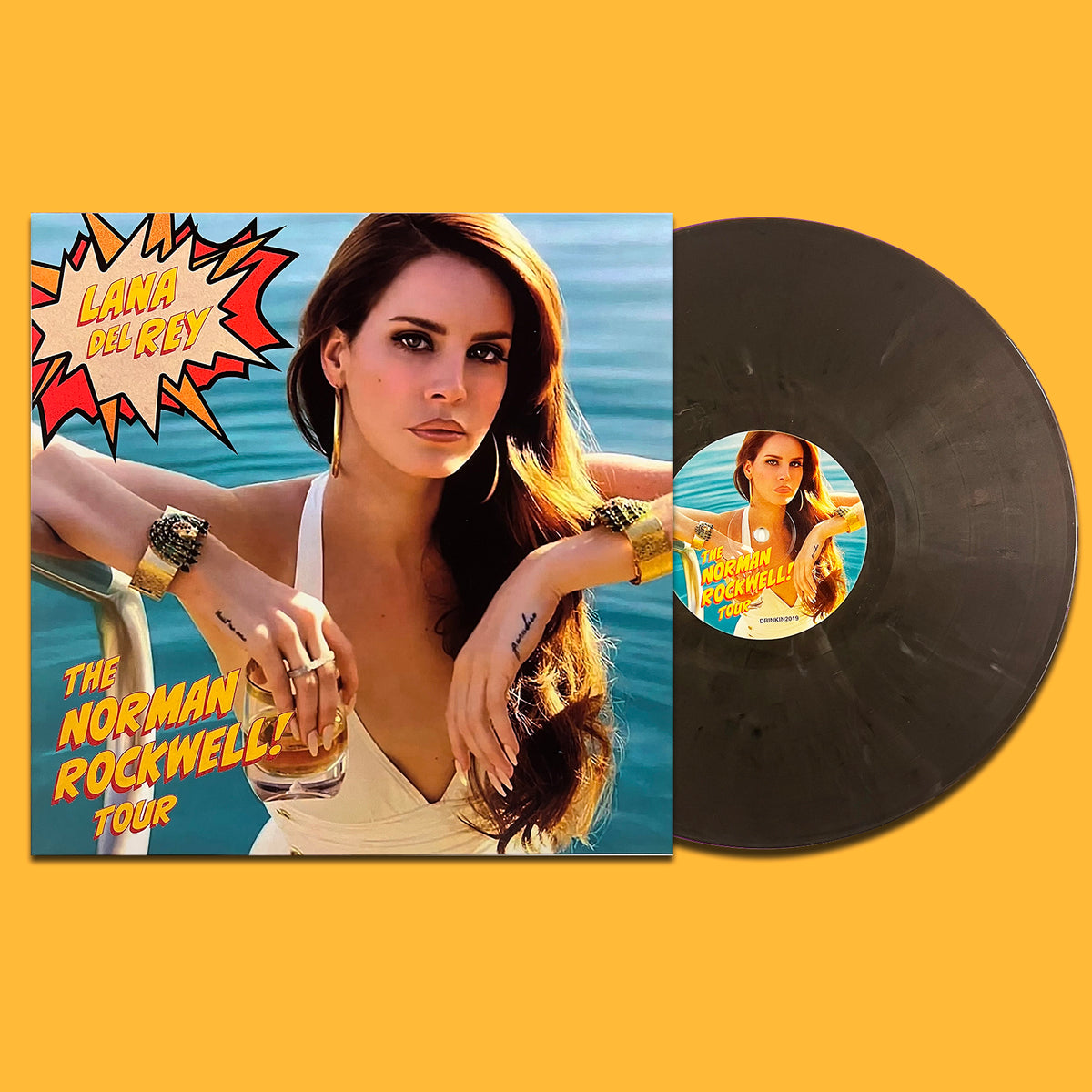 LANA DEL REY LP Over and Over, Honey (Dark Grey Marble Colour)