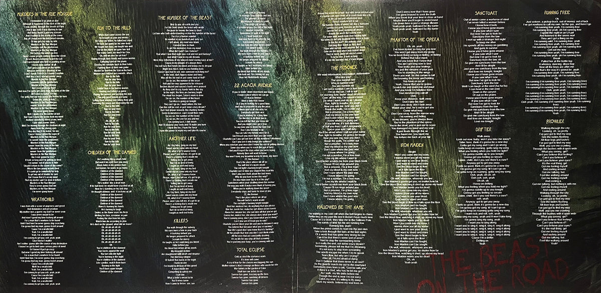 IRON MAIDEN 2xLP The Beast On The Road UK Tour (66 Numbered Copies Lithography)