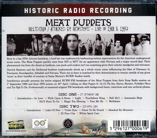 Meat Puppets - Meltdown + Attacked By Monsters: Live In 1988 And 1993 - 2xCD