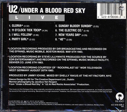 U2 - Under A Blood Red Sky - CD