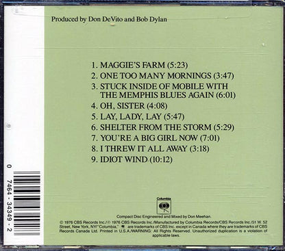 Bob Dylan - Hard Rain - CD