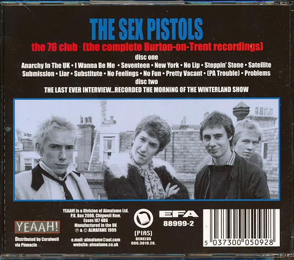 Sex Pistols - The 76 Club - 2xCD
