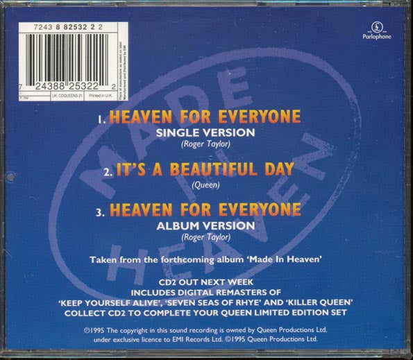 Queen - Heaven For Everyone Part 1 - CD