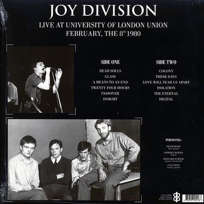 Joy Division - Live At University Of London Union, February, The 8th 1980 - LP
