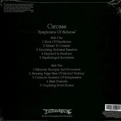 Carcass - Symphonies Of Sickness - LP