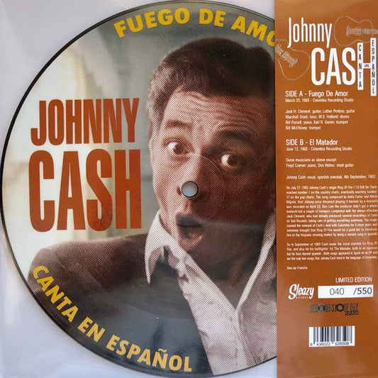 Johnny Cash - Canta En Español - 7" - Color