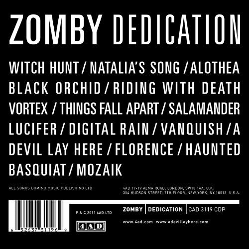 Zomby - Dedication - CD - CD Muy Buen Estado / Portada Muy Buen Estado (VG+/VG+)