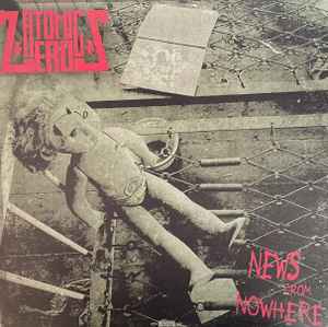 Atomic Zeros - News From Nowhere (LP, Album, Whi)