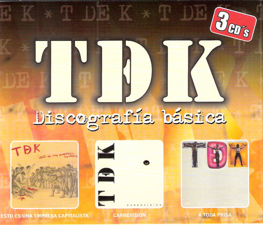 TDK - Discografia Basica - 3xCD