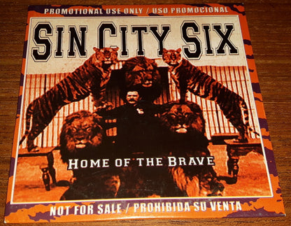 Sin City Six ‎– Home Of The Brave - CD - Promo - Cardboard Sleeve - 2003 - Locomotive Music ‎– LM125PROMO - CD Como Nuevo (M-) / Portada Como Nueva (M-)