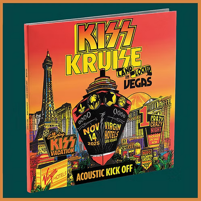 KISS 2xLP Land Locked Vegas - Acoustic Kick Off (300 Numbered Coloured Copies)
