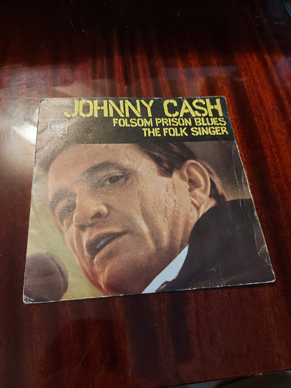 Johnny Cash ‎– Folsom Prison Blues - 7" - Edición Española - 1968 - CBS ‎– 3549 - En Estado Aceptable (VG/VG)
