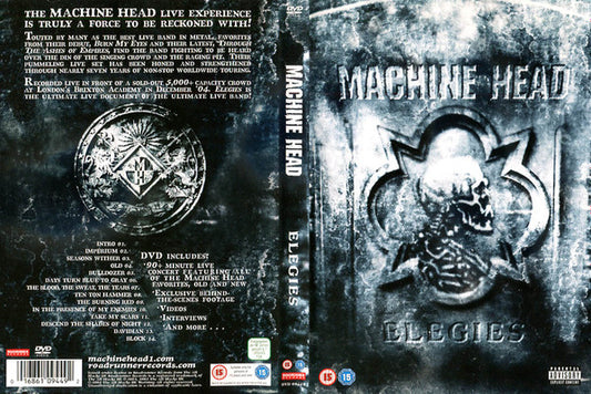 Machine Head – Elegies - DVD - Nuevo sin usar pero no precintado / New unplayed but not sealed.