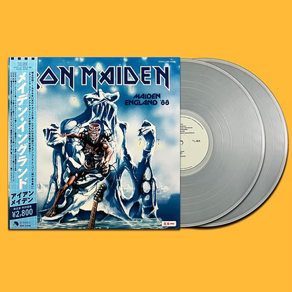 IRON MAIDEN 2xLP Maiden England '88 (Clear Coloured Vinyls) with OBI