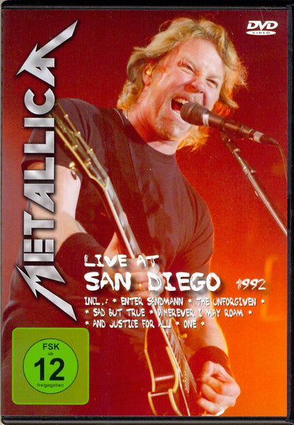 Metallica – Live At San Diego 1992 - DVD - 2005 - Falcon Neue Medien – 0338