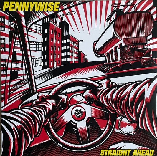 Pennywise ‎– Straight Ahead - LP - Red And Black Galaxy - 2022 - Epitaph ‎– 6553-1, Epitaph ‎– 6553-1INS