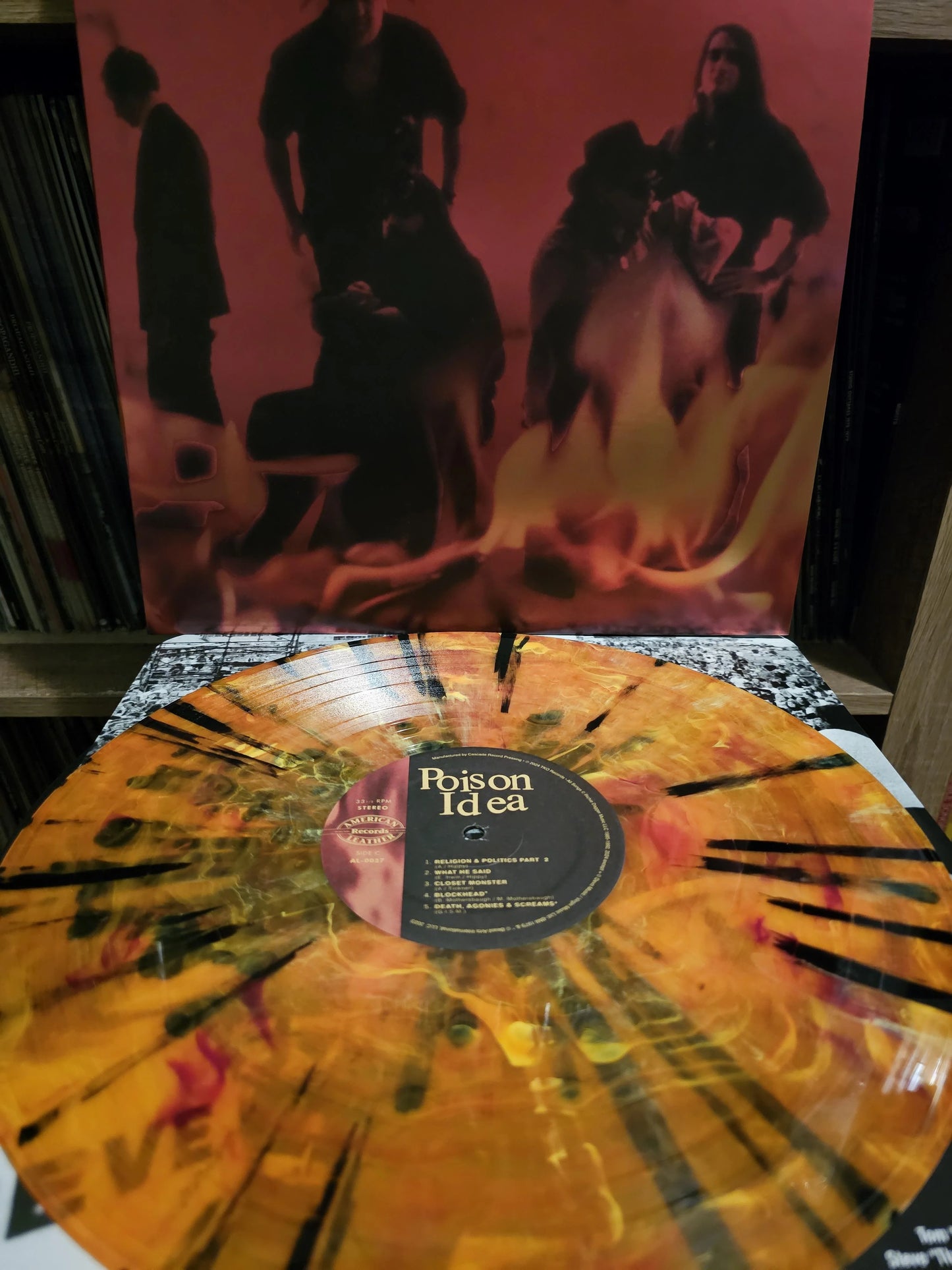 Poison Idea – We Must Burn - LP - Orange/Black Splatter - 1993 - Tim/Kerr Records – TK 9312046 - Muy Buen Estado / Very Good Condition (M- / VG+)