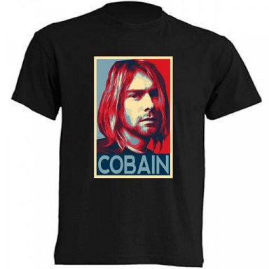 Kurt Cobain - Camiseta / T-Shirt / Tallas – Sizes: S/M/L/XL/XXL