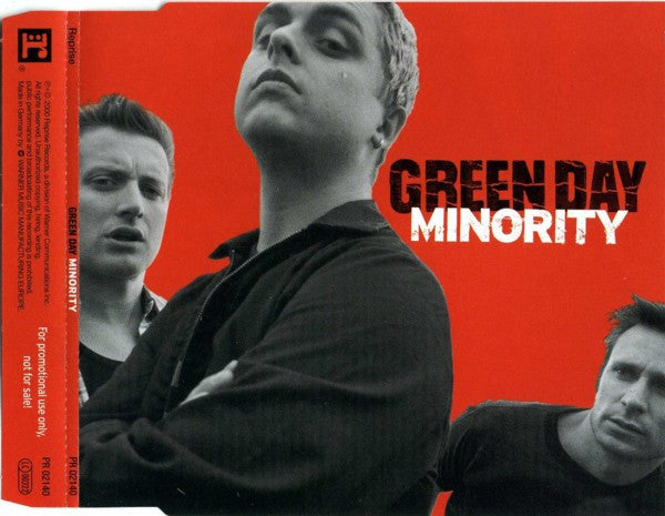 Green Day – Minority - CD, Single, Promo - 2000 - Reprise Records – PR 02140