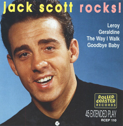 Jack Scott With The Chantones – Jack Scott Rocks! - 7" - 1990 - Rollercoaster Records – RCEP 110 - Como Nuevo / Like New (M- / M-)