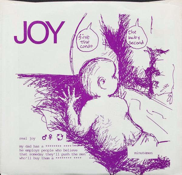 Minutemen – Joy - 7" - Verde Traslúcido / Green Translucent - 1990 - SST Records – SST 214 - Muy Buen Estado / Very Good Condition (M- / VG+)