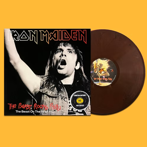 IRON MAIDEN LP The Beast Rocks Philly (Brown Coloured Vinyl)