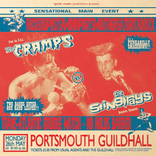 The Sting-Rays Vs The Cramps - FUCKEDUPNSTEAMININPORTSMOUTHGREATBRITAINXXX (LP, Album, Ltd, Unofficial)
