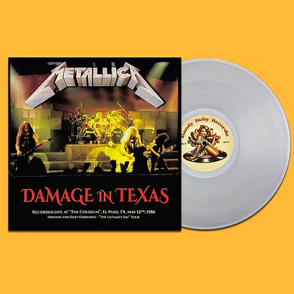 METALLICA LP Damage in Texas (Clear Crystal Coloured Vinyl) 350 Numbered Copies