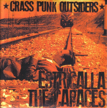 Estricalla / The Capaces – Crass Punk Outsiders - 7" - Rojo / Red - 2013 - Bi Batean Diskak – BBD#012