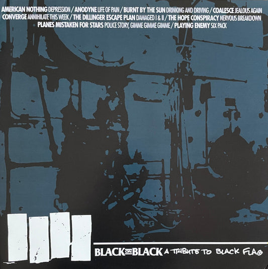 Black Flag - Black On Black (A Tribute To Black Flag) - LP - Azul / Gris - Blue / Grey - 2003 - Initial Records – IR45 - NUEVO / PRECINTADO - NEW / SEALED.