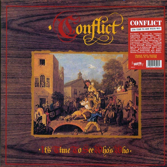 Conflict – It's Time To See Who's Who - LP - Orange - Gatefold Sleeve - Limited Edition of 500 Copies