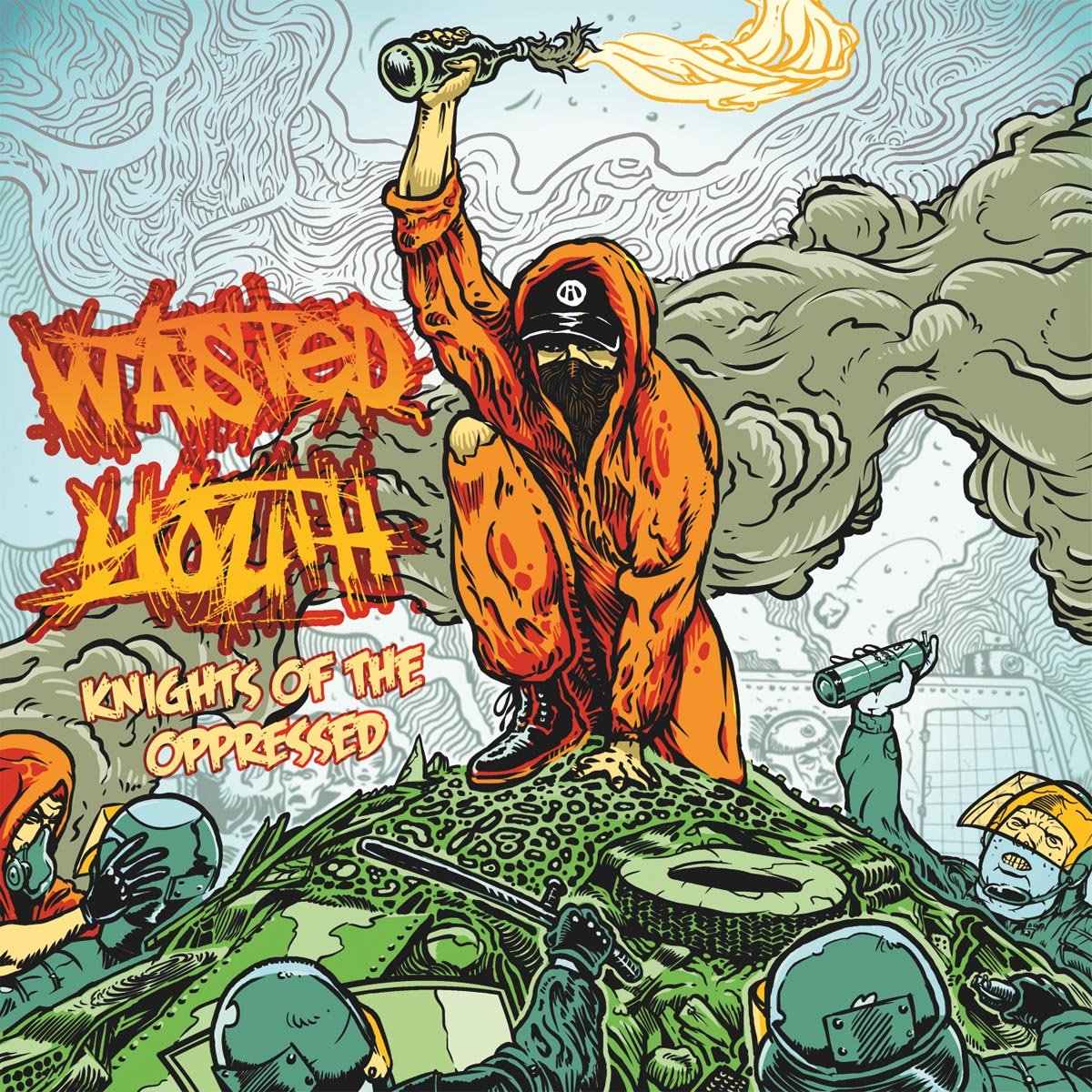 Wasted Youth – Knights Of The Oppressed - CD - 2013 - True Rebel Records – TRR027 - CD Como Nuevo (M-) / Portada Como Nueva (M-)