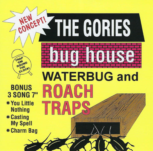 The Gories - Bug House Waterbug And Roach Traps (7", Single, Ltd, RE, Amarillo / Yellow)