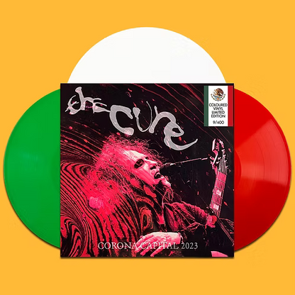 THE CURE 3xLP BOX SET Corona Capital 2023 (Green, White & Red Coloured Vinyls)
