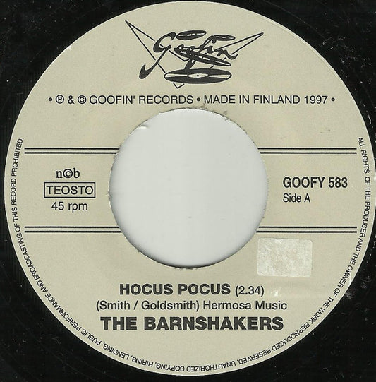 The Barnshakers – Hocus Pocus - 7" - 1997 - Goofin' Records – GOOFY 583 - Como Nuevo / Like New (M- / Generic)
