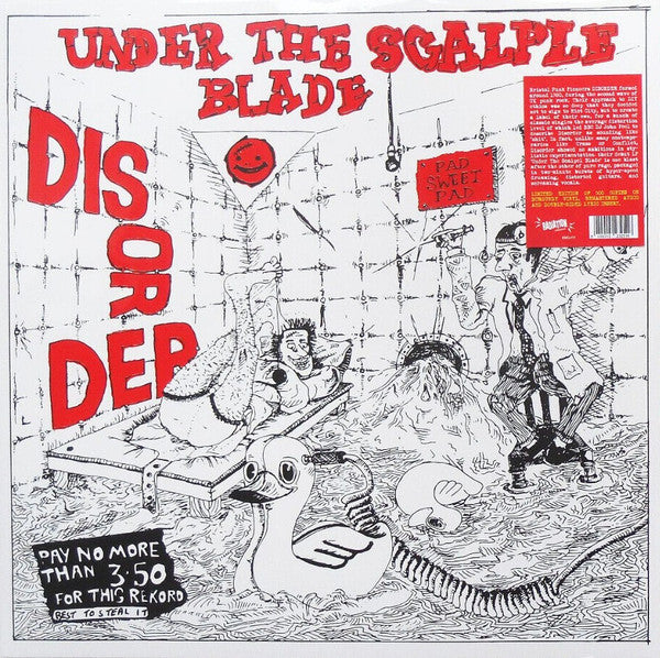 Disorder - Under The Scalpel Blade (LP, Album, RE, Burgundy)