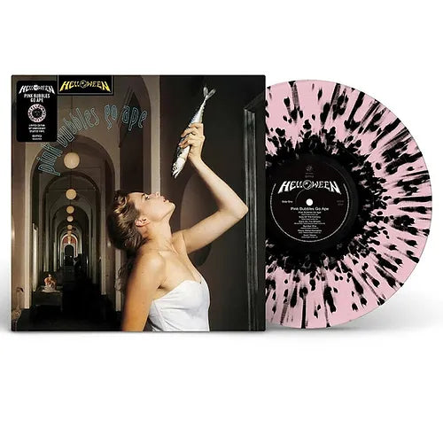 Helloween – Pink Bubbles Go Ape - LP - Pink With Black Splatter, 30th Anniversary, Gatefold - 	BMG – BMGCATLP62C, Sanctuary – BMGCATLP62C, BMG – 4050538675757, Sanctuary – 4050538675757