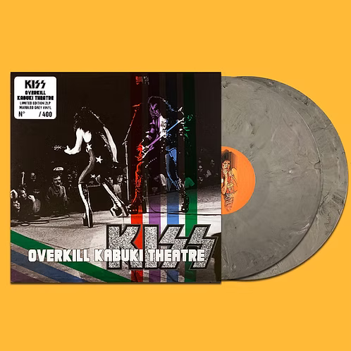 KISS 2xLP Overkill Kabuki Theatre (Grey Marbled Coloured Vinyls) Promo