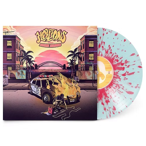 HELLIONS LP Indian Summer (Blue Translucent w/ Pink Splatter Colour)