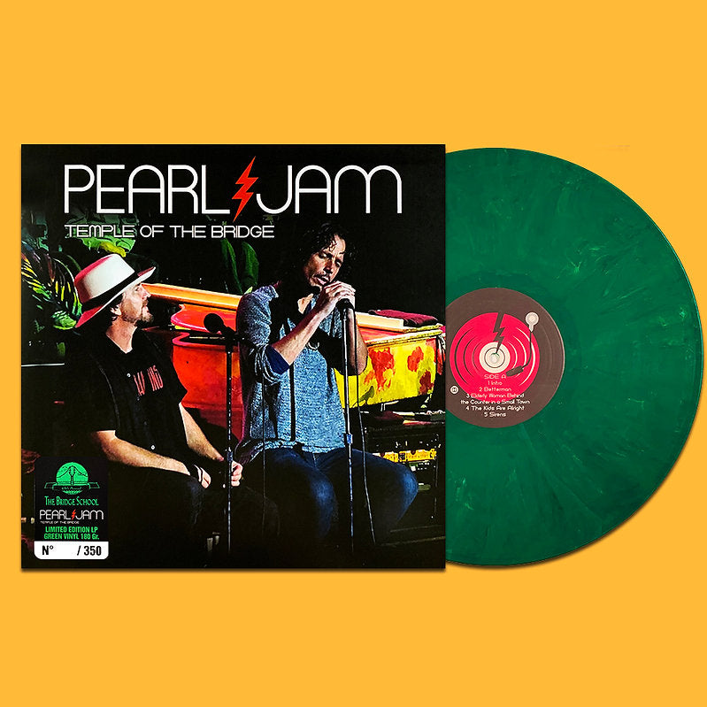 PEARL JAM LP Temple Of The Bridge (Green Coloured Vinyl) Promo Edition