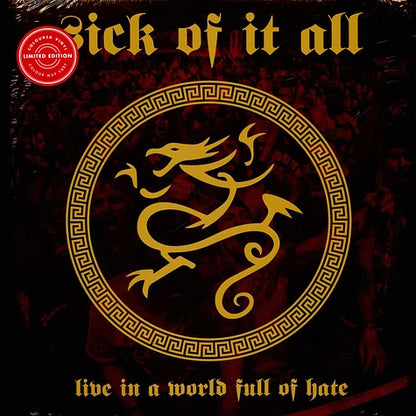 Sick Of It All Live In A World Full Of Hate Clear Vinyl Edition LP (Back On Black)